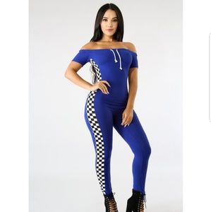 Royal blue jumpsuit
